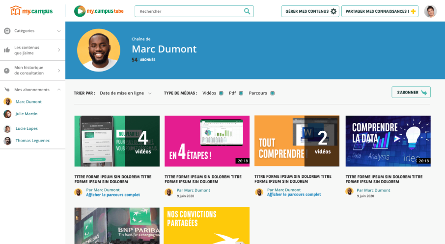 bnp paribas my campus tube