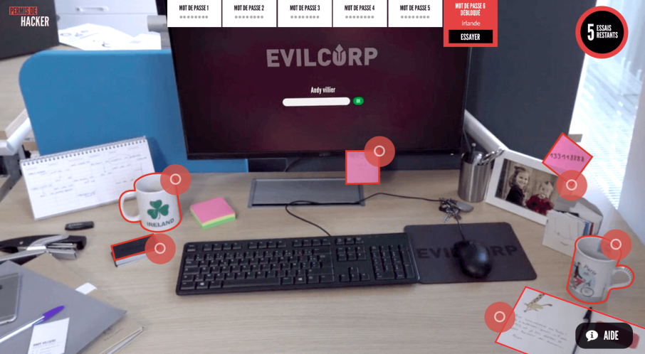 cybersécurity game société générale par agence sloop